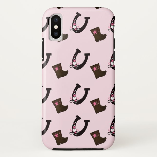 Para iPhone, Case-Mate Western Cowboy Boots Capa de telefone Celular em F (Verso)