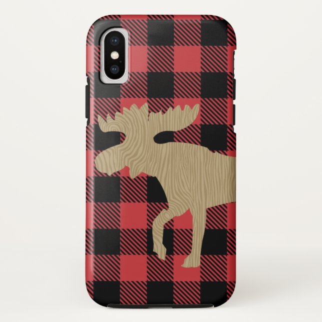Para iPhone, Case-Mate Xadrez de Buffalo - Capa de telefone de Células Ru (Verso)