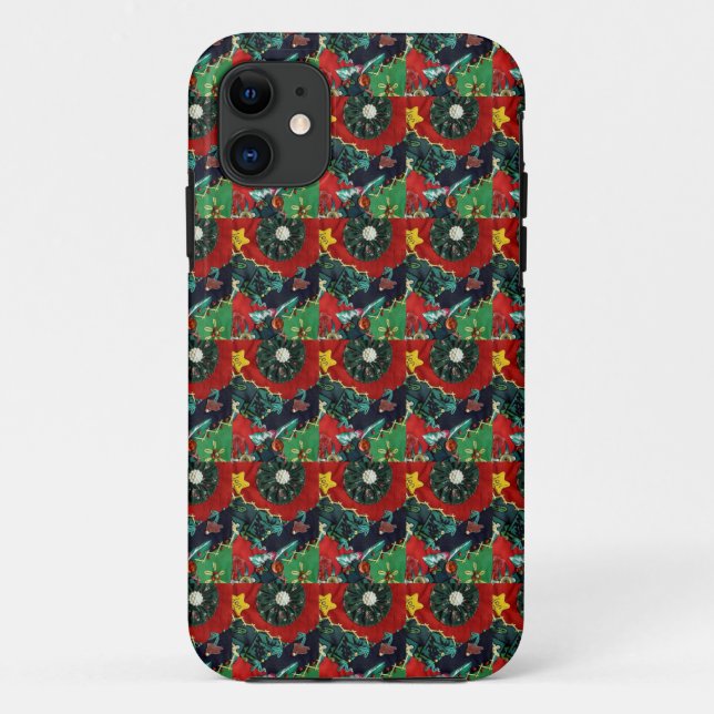 Para iPhone Da Case-Mate Capa de iphone5 vermelha e verde (Verso)