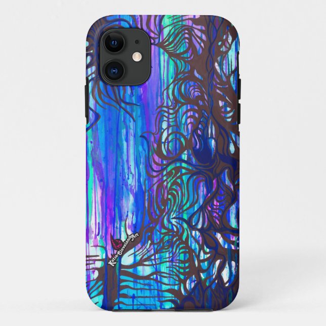 Para iPhone Da Case-Mate Capa de telefone Drippy das árvores (Verso)