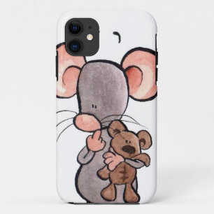 Para iPhone Da Case-Mate Capa de telefone ilustrada do rato e do urso de