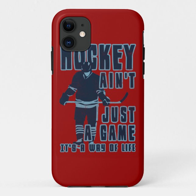 Para iPhone Da Case-Mate Hockey não é apenas uma Capa de telefone de célula (Verso)