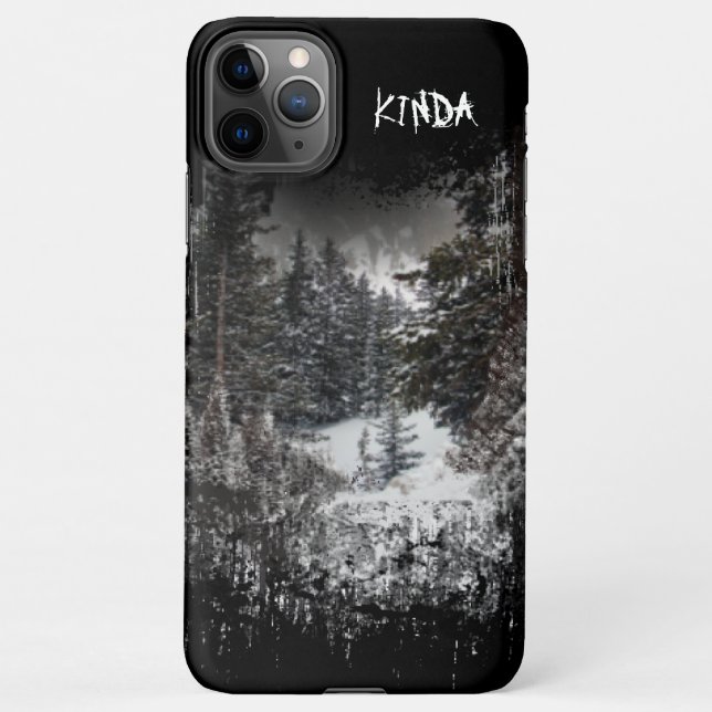 Para iPhone Floresta Escura | Capa de telefone Florestal de Ne (Verso)