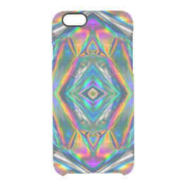 Para iPhone 6/6S Transparente Capa de telefone Cromo Iridescente