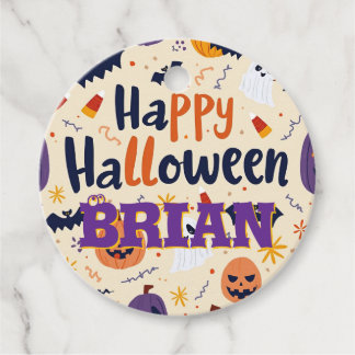 Para Lembrancinhas Adoráveis Etiquetas de Presente de Halloween - Per