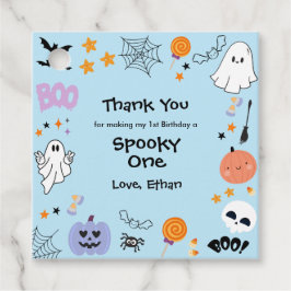 Para Lembrancinhas Blue Spooky One Halloween - Etiquetas de favorecim