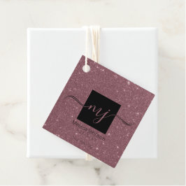 Para Lembrancinhas Elegantes Etiquetas de Favor em Rosa Dourado sobre