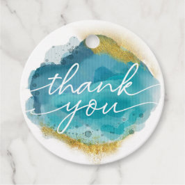 Para Lembrancinhas Etiquetas azuis e douradas do aqua de praia