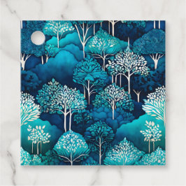 Para Lembrancinhas Etiquetas Coloridas de Arte da Floresta Batik