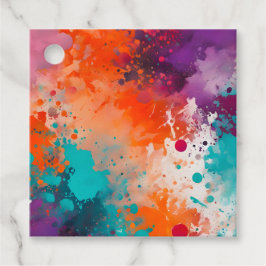 Para Lembrancinhas Etiquetas Coloridas de Arte de Pintura de Pinta Co