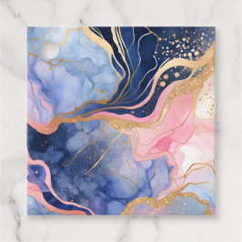 Para Lembrancinhas Etiquetas Coloridas de Arte de Tinta Marble