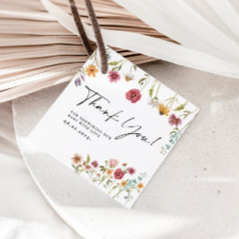 Para Lembrancinhas Etiquetas de agradecimento de chá de bebê de flor 