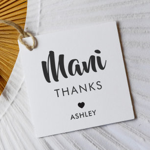 Para Lembrancinhas Etiquetas de Agradecimento Mani, Kit de Manicure E