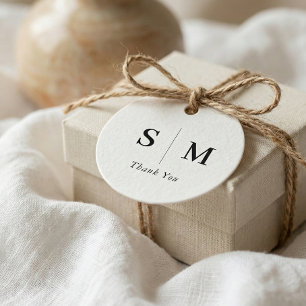 Para Lembrancinhas Etiquetas de Favor Branco Casamento Monograma Clás