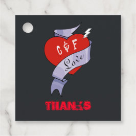 Para Lembrancinhas Etiquetas de Favor de Casamento de Rock and Roll