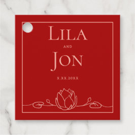 Para Lembrancinhas Etiquetas de Favor de Casamento Personalizado do L