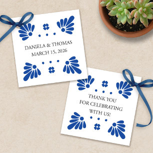 Para Lembrancinhas Etiquetas de Favor de Casamento Talavera Mexicana