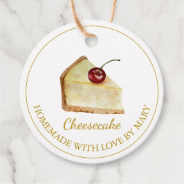 Para Lembrancinhas Etiquetas de Favor de Cheesecake de Dessert Caseir
