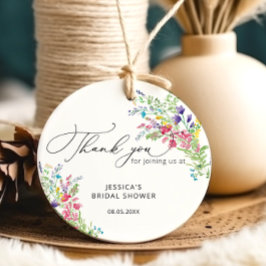 Para Lembrancinhas Etiquetas de Favor de Chuveiro de Noiva de Flores 