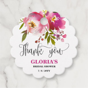 Para Lembrancinhas Etiquetas de Favor de Chuveiro de Noiva Floral Rox