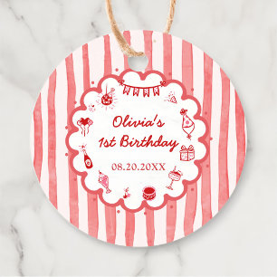 Para Lembrancinhas Etiquetas de Favor de Festa de Aniversário Desenha