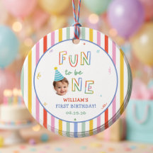 Etiquetas de Favor de Festa de Aniversário Listrad