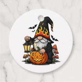 Para Lembrancinhas Etiquetas de Favor de Gnome de Halloween