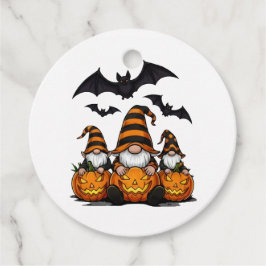 Para Lembrancinhas Etiquetas de Favor de Gnome de Halloween