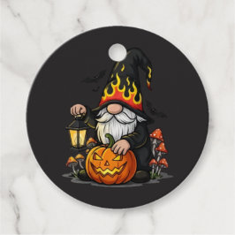 Para Lembrancinhas Etiquetas de Favor de Gnome de Halloween