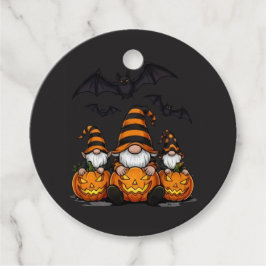 Para Lembrancinhas Etiquetas de Favor de Gnome de Halloween