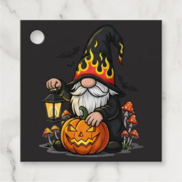 Para Lembrancinhas Etiquetas de Favor de Gnome de Halloween