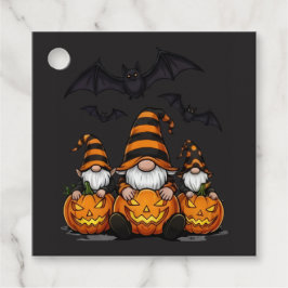 Para Lembrancinhas Etiquetas de Favor de Gnome de Halloween