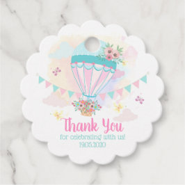Para Lembrancinhas Etiquetas de Favor do Balão de Ar Quente / Obrigad