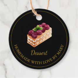 Para Lembrancinhas Etiquetas de Favor do Bolo de Deserto Homemade | P