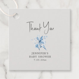 Para Lembrancinhas Etiquetas de Favor do Chá de fraldas Floral Boy Bl