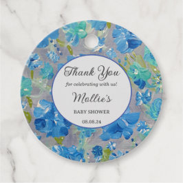 Para Lembrancinhas Etiquetas de Favor do Chá de fraldas Floral de Cel