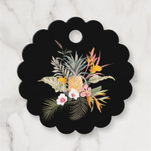 Para Lembrancinhas Etiquetas de Favor do Chá de panela Floral Tropic