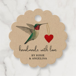 Para Lembrancinhas Etiquetas de Favor do Hummingbird