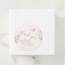 Para Lembrancinhas Etiquetas de Favor Florais com Borboletas