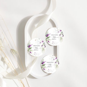Para Lembrancinhas Etiquetas de Favor Lavanda Verde Roxo