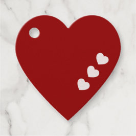 Para Lembrancinhas Etiquetas de Favoritos à Forma Coração Vermelha Ro