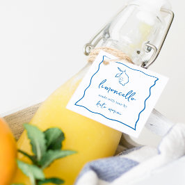 Para Lembrancinhas Etiquetas de Limoncello Escrito à Mão Dolce Vita