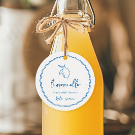 Para Lembrancinhas Etiquetas de Limoncello Escrito à Mão Dolce Vita