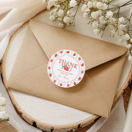 Para Lembrancinhas Etiquetas de Morango Berry First Favor