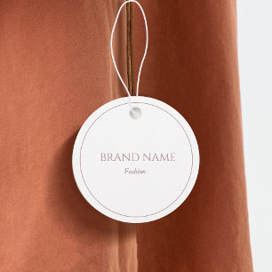 Para Lembrancinhas Etiquetas de preço branco Douradas e simples Rosa