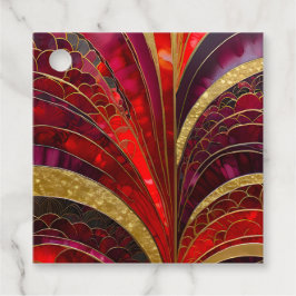 Para Lembrancinhas Etiquetas de Presente Art Déco Coloridas