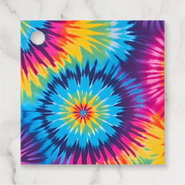 Para Lembrancinhas Etiquetas de Presente de Arte Tie Dye Coloridas