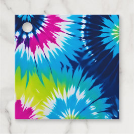 Para Lembrancinhas Etiquetas de Presente de Arte Tie Dye Coloridas