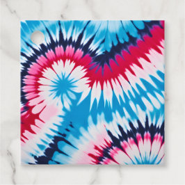 Para Lembrancinhas Etiquetas de Presente de Arte Tie Dye Coloridas
