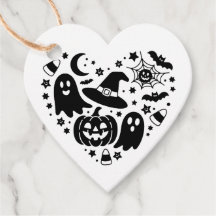 Etiquetas de presente de Halloween, etiquetas de p